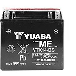 YUASA YTX14-BS BATTERIA PER MOTO 12V 150X87X145