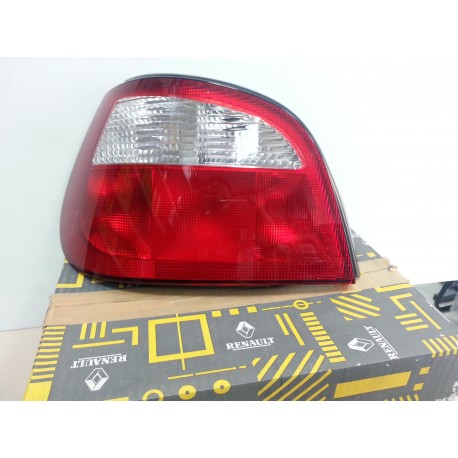 FANALE POSTERIORE RENAULT MEGANE 5 PORTE SX ROSSO/BIANCO COMPLETO DI PORTALAMPADA ORIGINALE DAL 1999 AL 2002