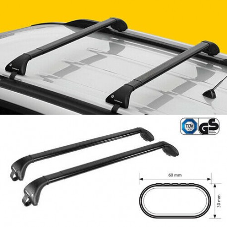 BARRE PORTATUTTO PORTAPACCHI NORDRIVE PER FORD ECOSPORT DAL 2013 IN POI CON RAILING